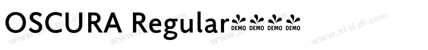 OSCURA Regular字体转换